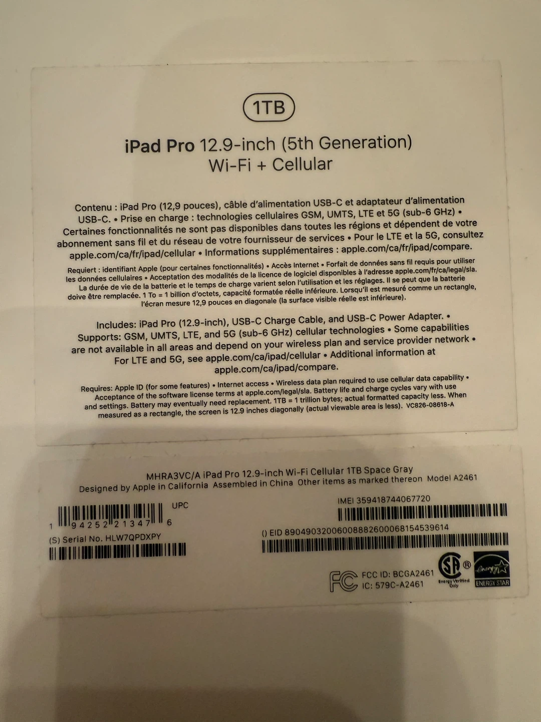 Apple iPad Pro 12.9-inch 5th Generation) Wi-Fi + Cellular - photo 5