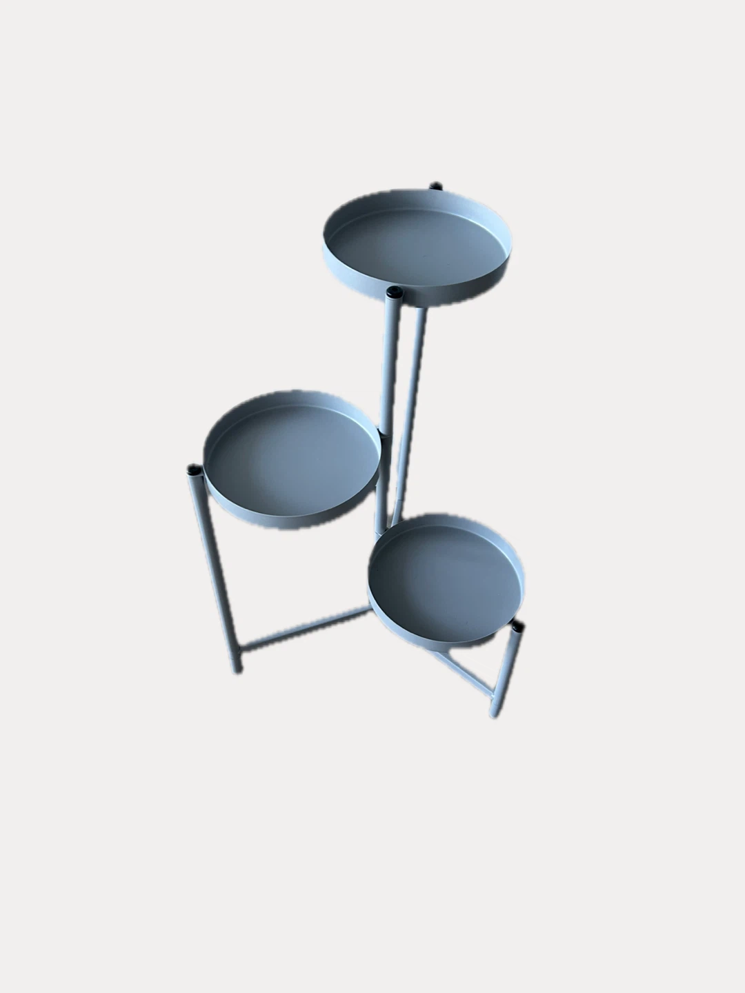 3-Tier Metal Plant Stand - Grey