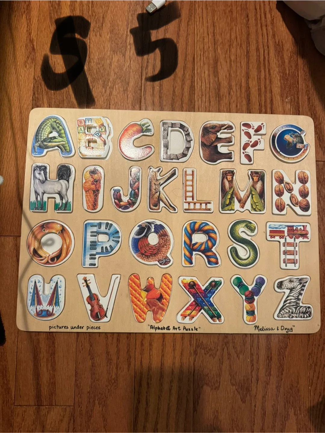 Melissa & Doug Alphabet Art Puzzle