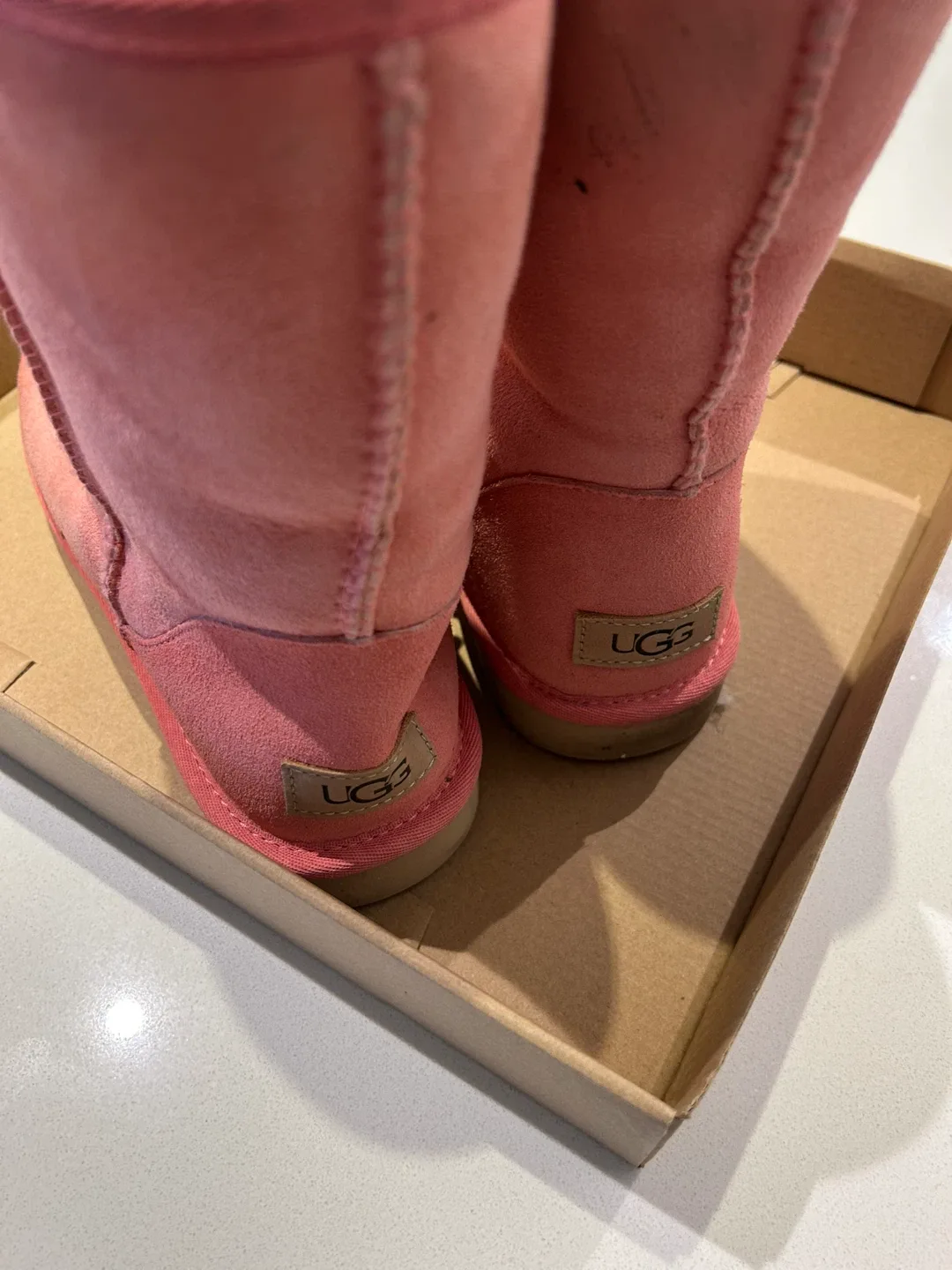 UGG Classic Short Boots, Pink, Size 8 image indicator(2)
