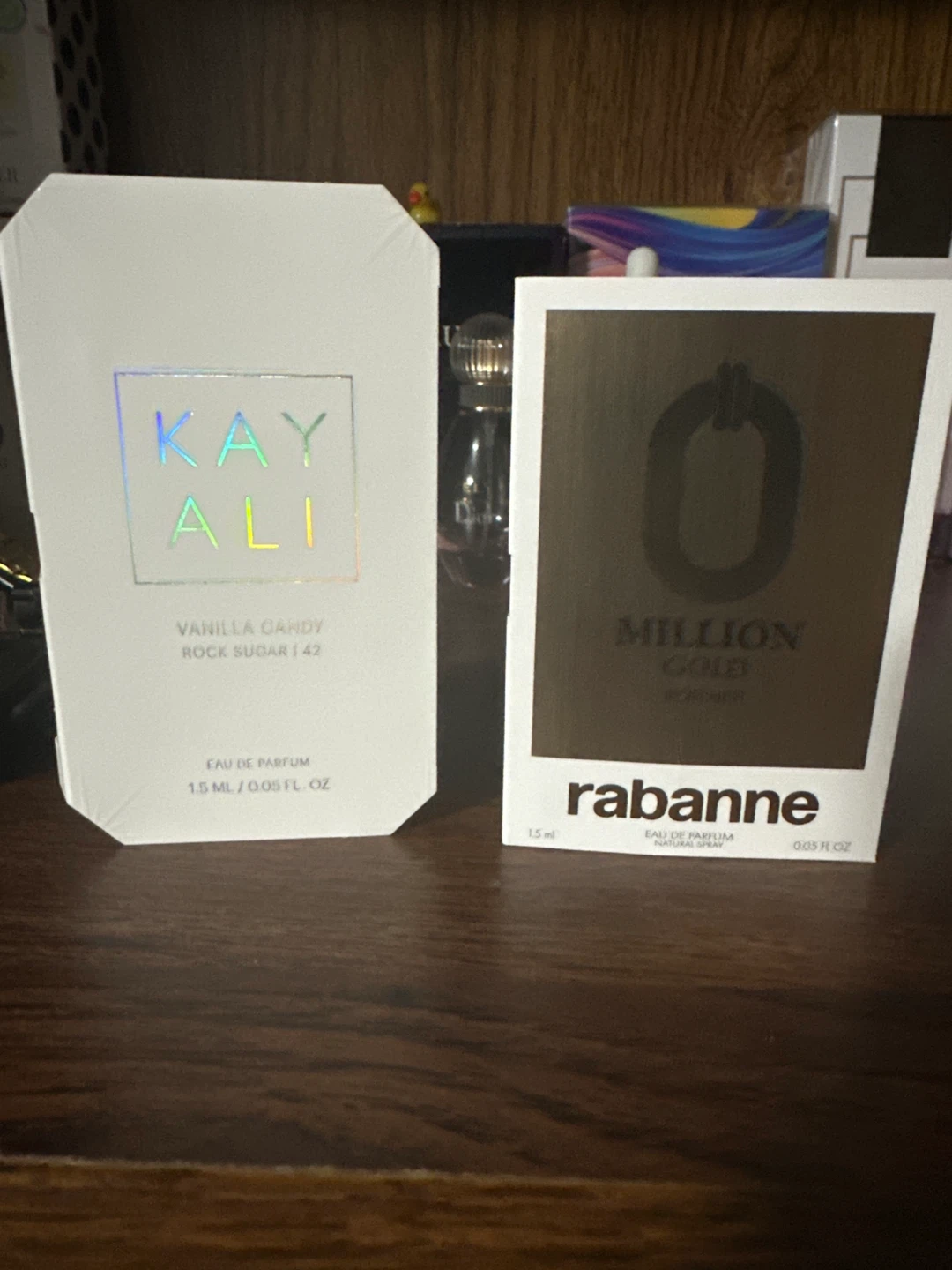 Kay Ali Vanilla Candy & Rabanne Million Gold Perfume Samples