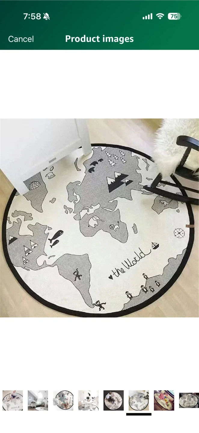 Large Adventure World Map Rug image indicator(6)
