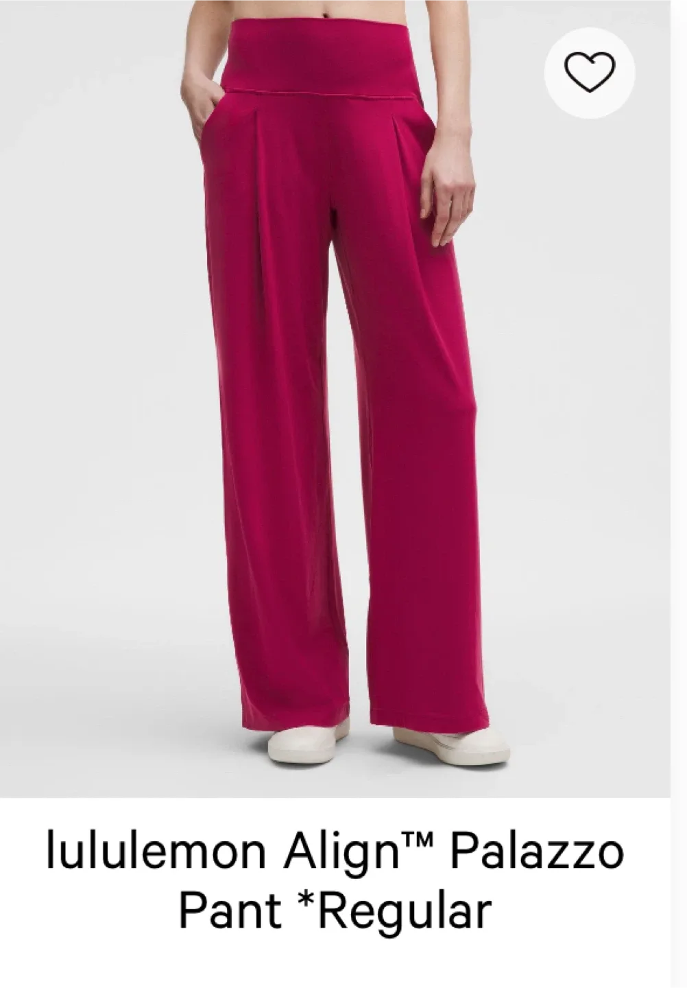 Lululemon Align Palazzo Pant - Raspberry Cream