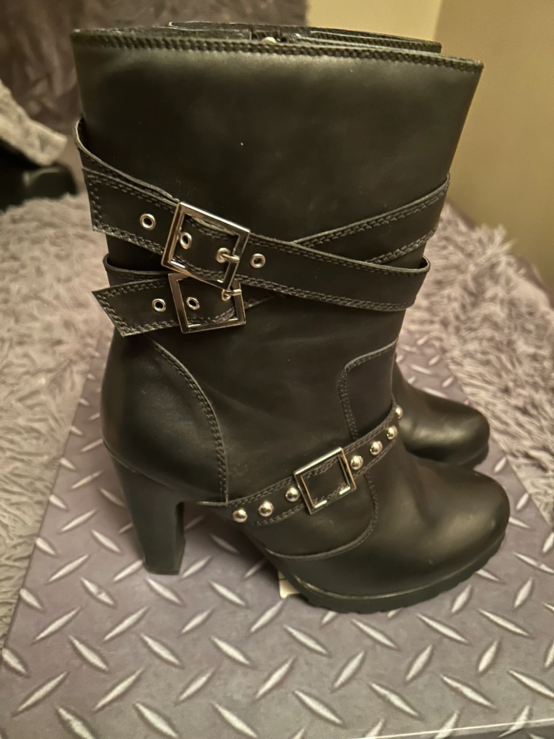 Brand new Ride Tecs Women's Black Leather Boots