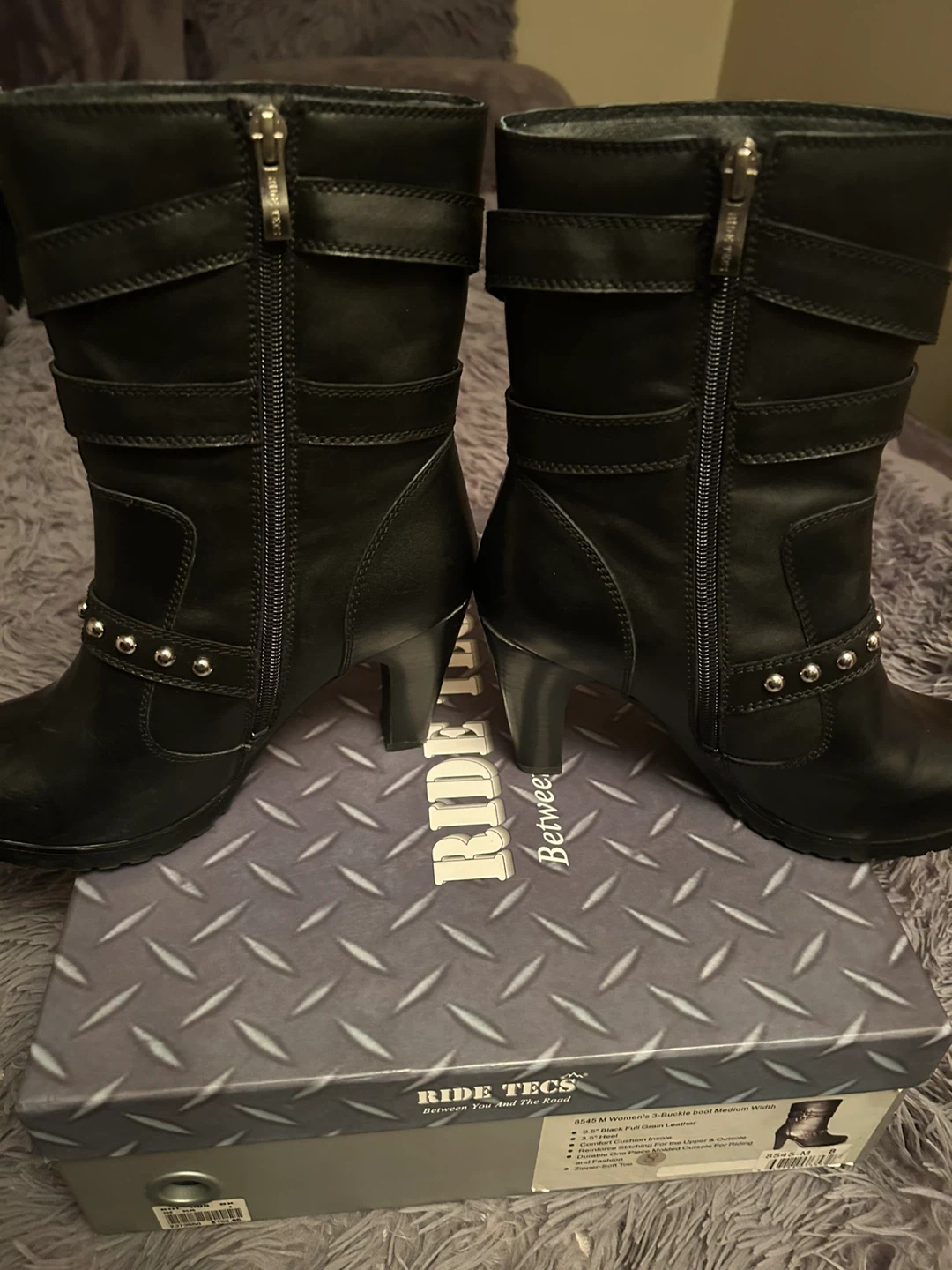 Brand new Ride Tecs Women's Black Leather Boots - photo 3