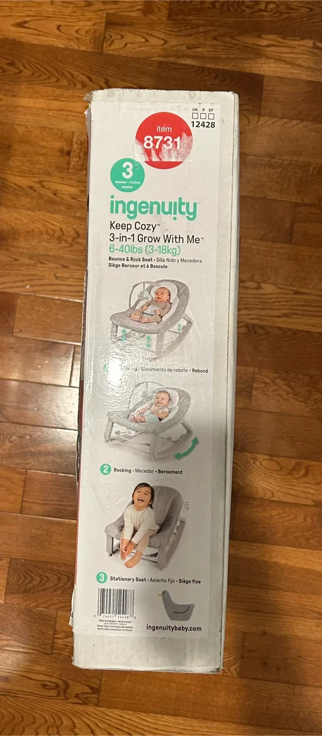 Ingenuity Keep Cozy 3-in-1 Grow With Me Bouncer - NEW image indicator(5)