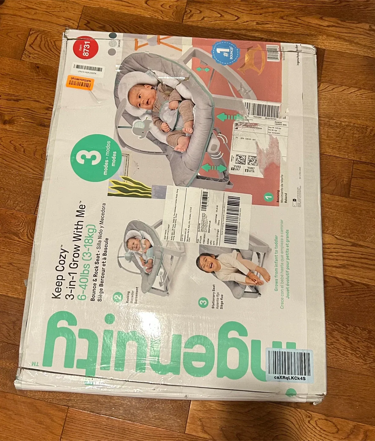 Ingenuity Keep Cozy 3-in-1 Grow With Me Bouncer - NEW image indicator(4)