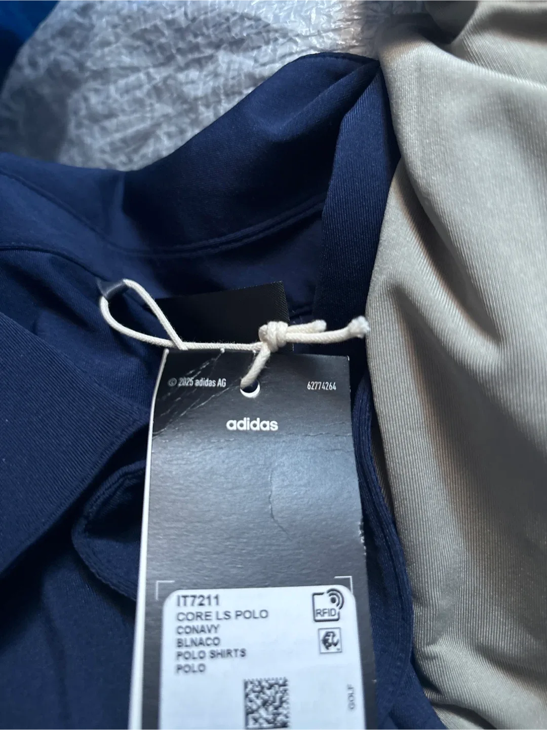 New Adidas CORE LS Polo XL image indicator(3)