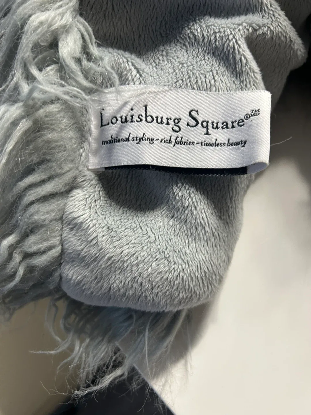 Louisburg Square Grey Throw Blanket image indicator(3)