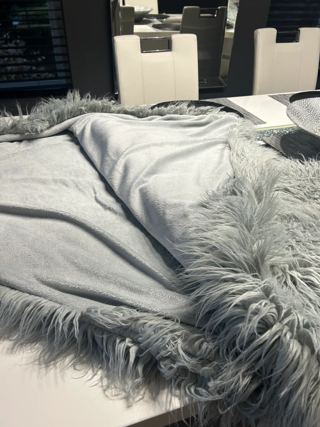 Louisburg Square Grey Throw Blanket - photo 2