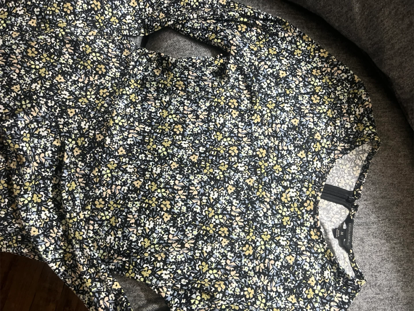 Floral Print Long Sleeve Dress - photo 2