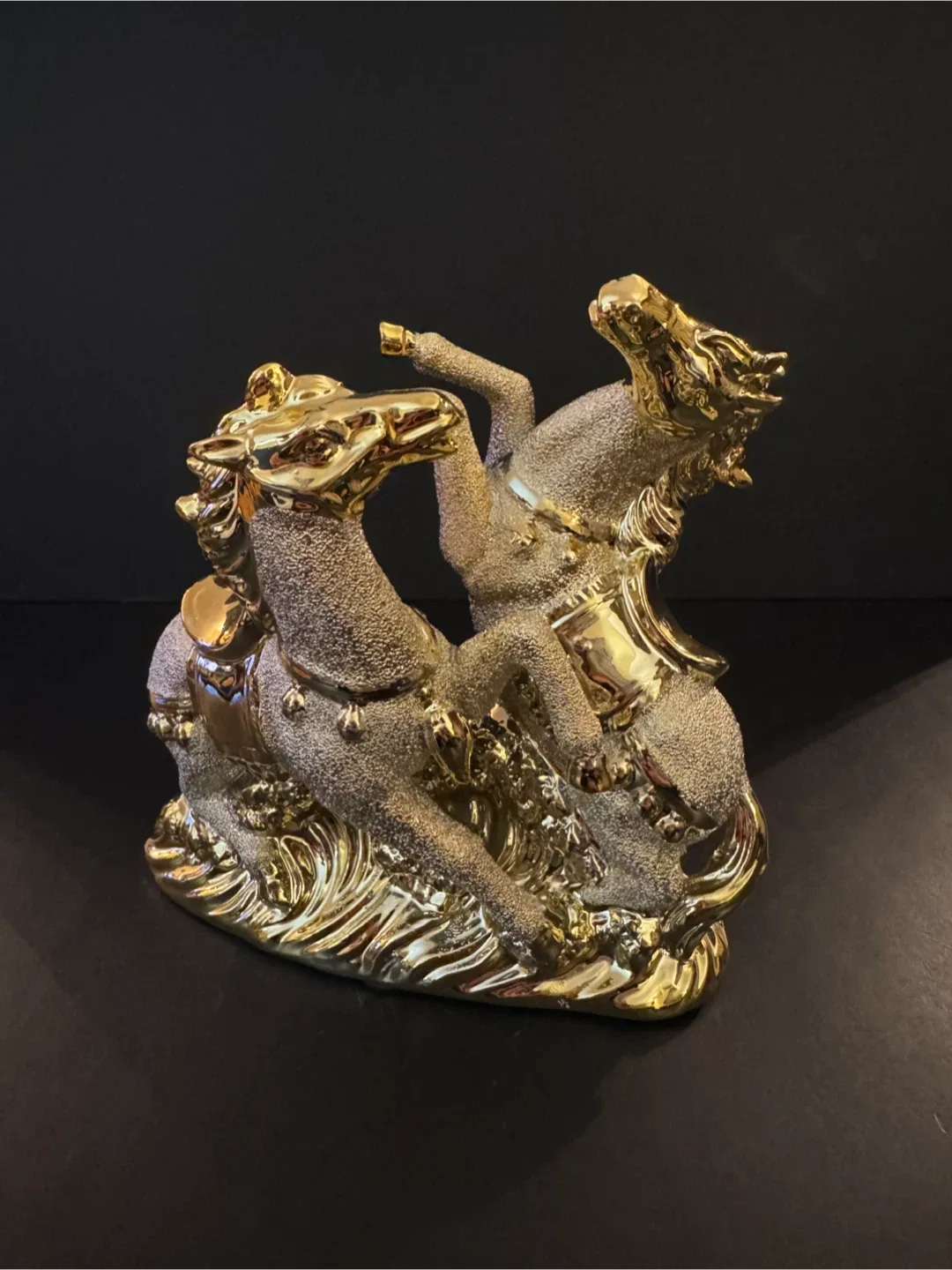 Gold Horse Figurine