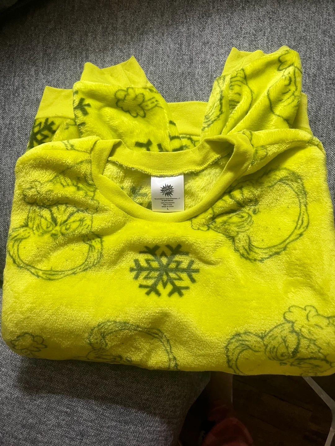 The Grinch Yellow Pajama Set