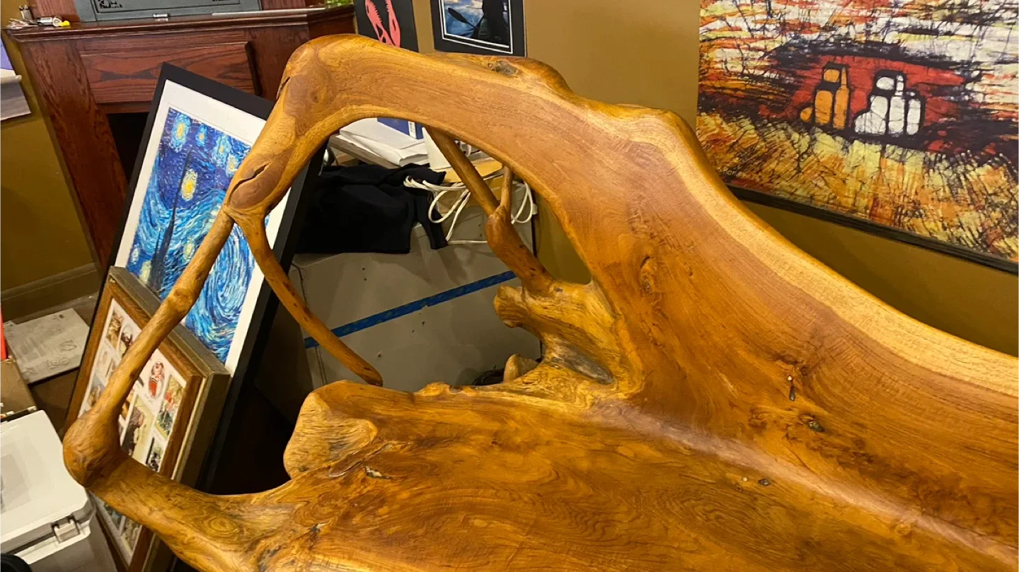 Unique Hand Carved teak root Bench . image indicator(3)