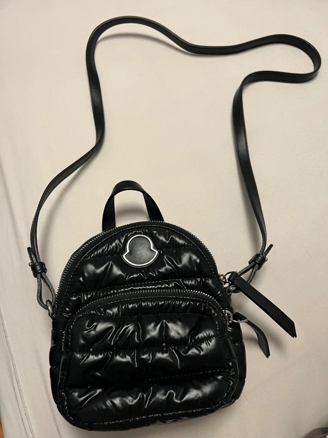 Moncler Black Quilted Mini Backpack image indicator(3)