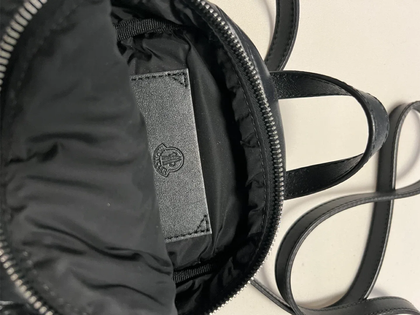 Moncler Black Quilted Mini Backpack image indicator(4)