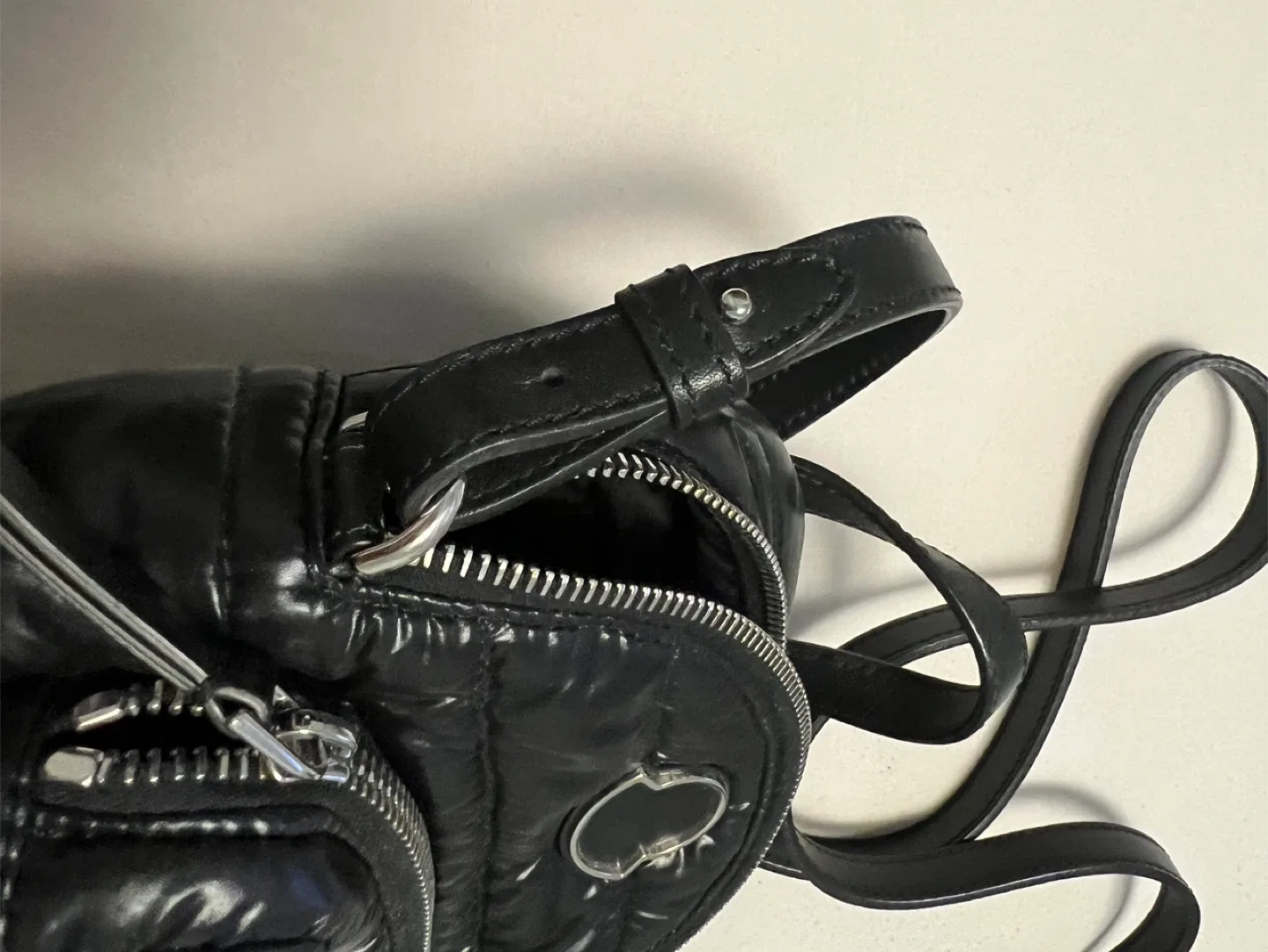 Moncler Black Quilted Mini Backpack image indicator(6)