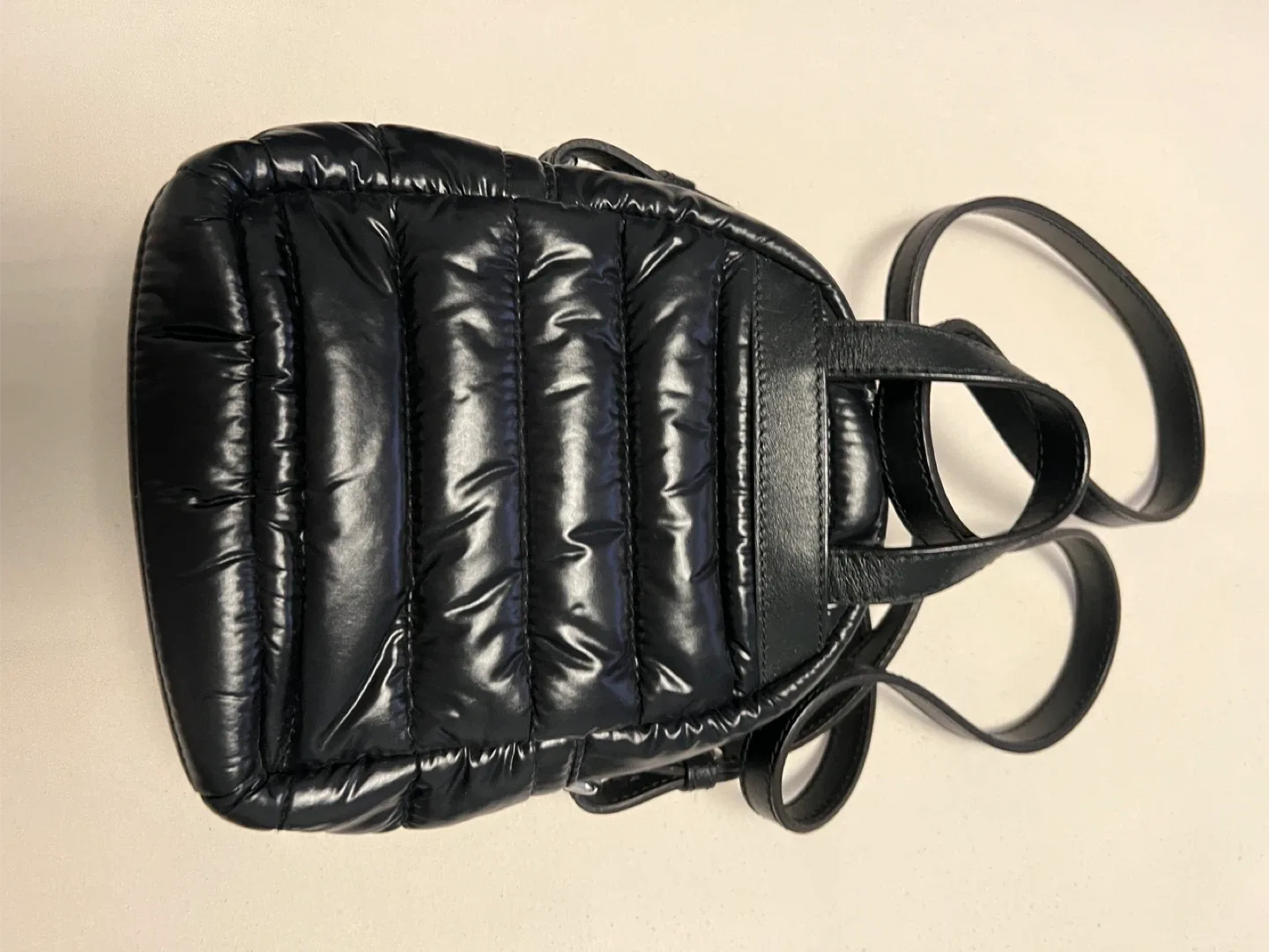 Moncler Black Quilted Mini Backpack image indicator(2)