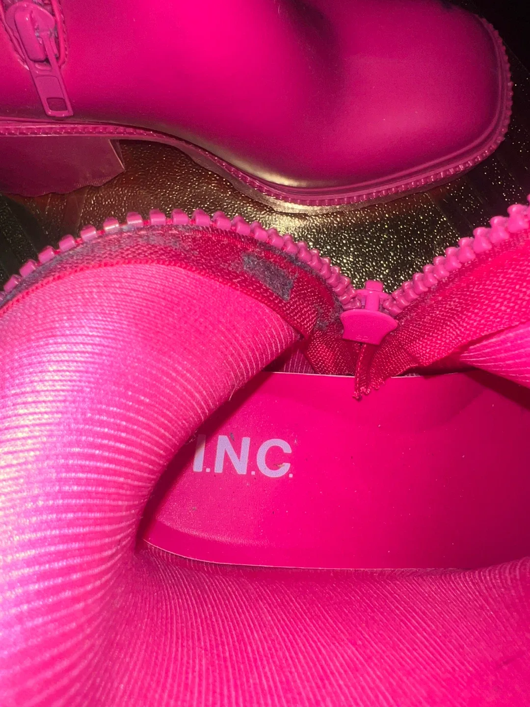 INC International Concepts Pink Rain Boots image indicator(2)