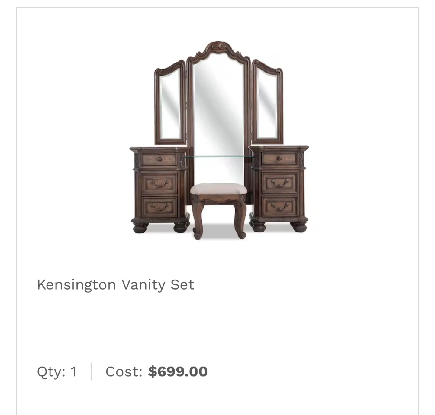 Kensington Queen Bed & Vanity Set image indicator(6)