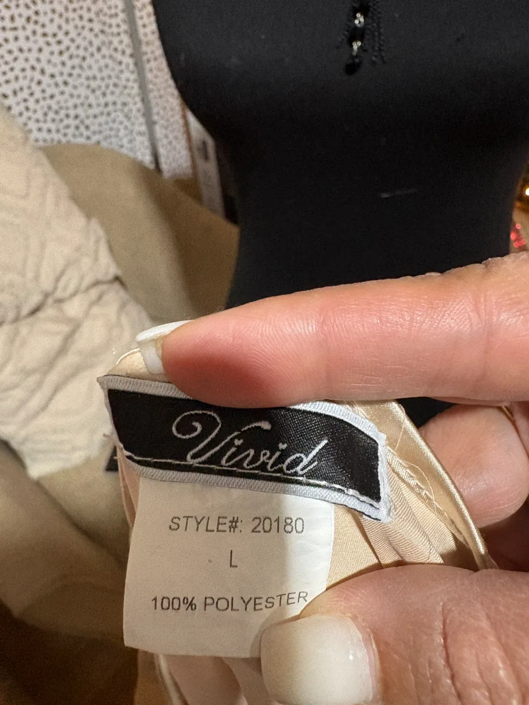 Vivid Champagne Blouse - Size L image indicator(4)