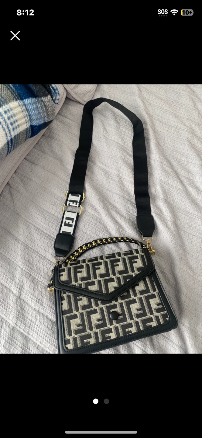 Fendi Inspired Patterned Handbag