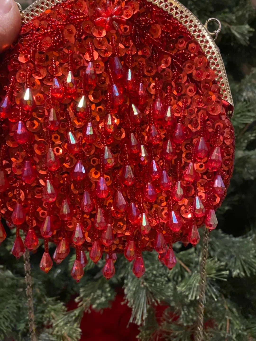 Set of 2 Red & Gold Christmas Clutch/Purses! image indicator(6)