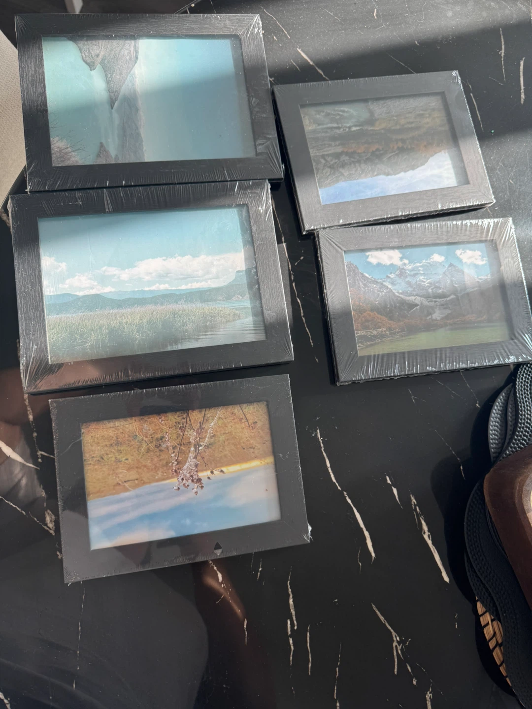 Set of 5 New Framed Landscape Prints