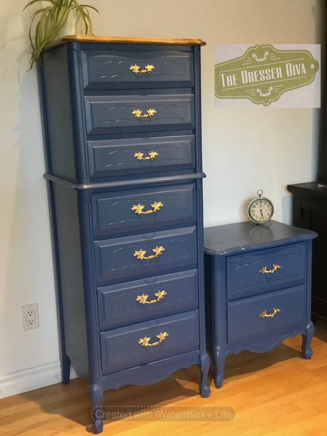 Blue Lingerie Dresser and Nightstand image indicator(2)