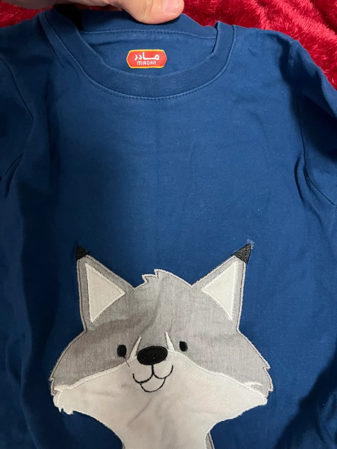 Kids Pajama Set - Blue Wolf, Red Reindeer, Pink Bunny image indicator(6)