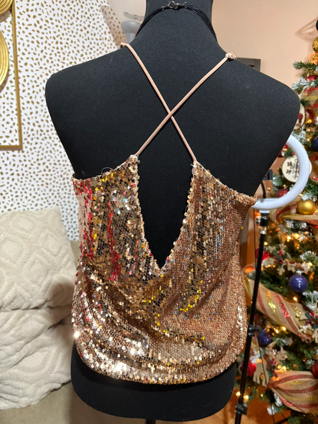 Hot & Delicious Sequin Top - Size M - photo 2