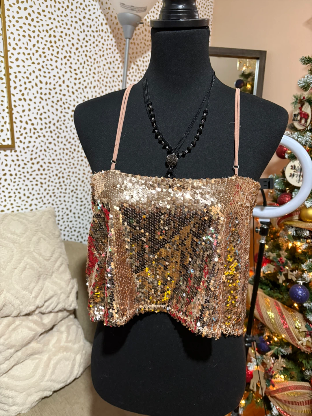 Hot & Delicious Sequin Top - Size M