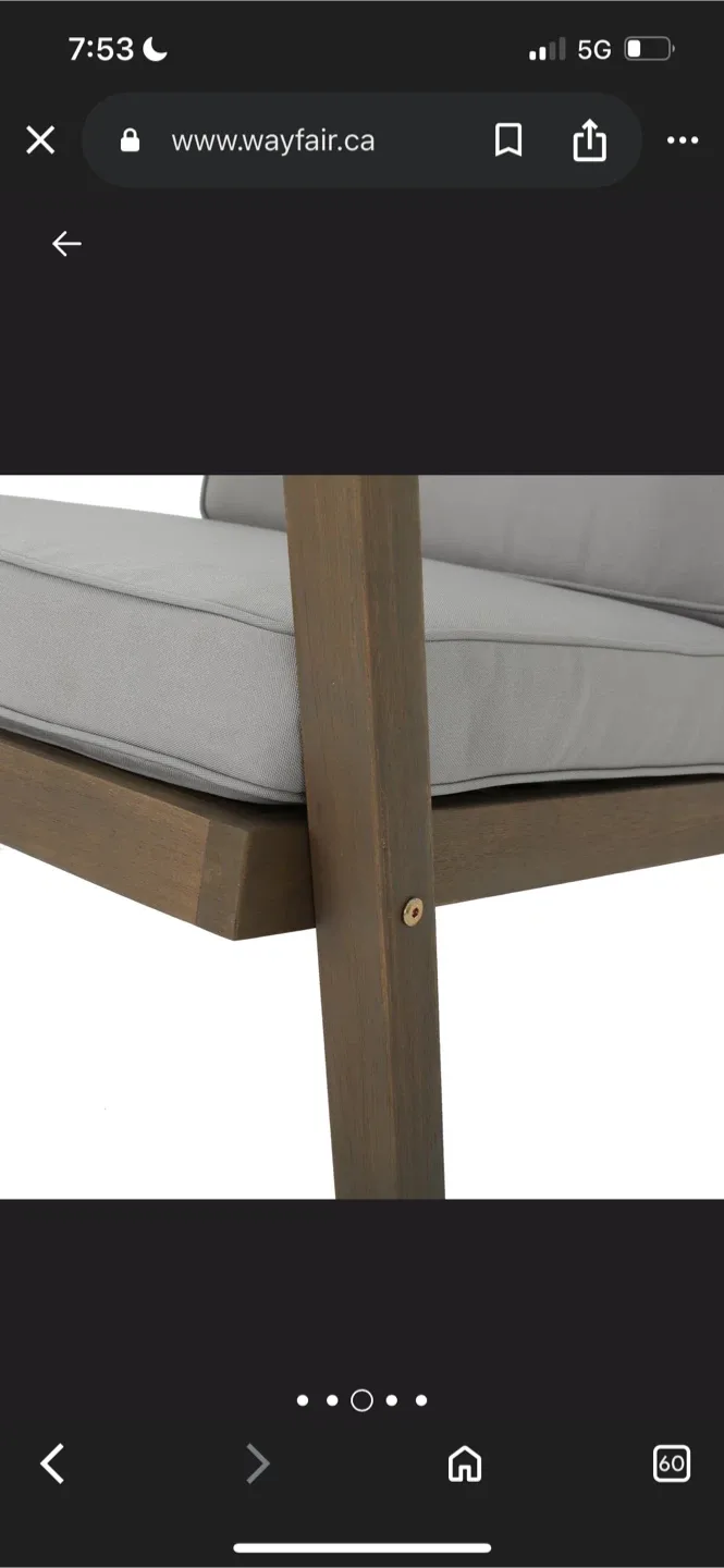 New Wayfair Brown/Grey and Grey Patio Set image indicator(7)