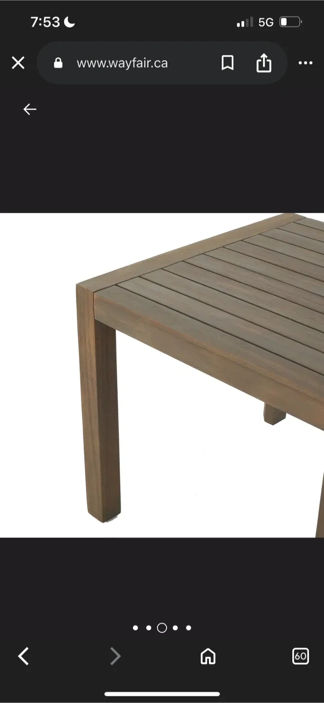 New Wayfair Brown/Grey and Grey Patio Set image indicator(8)