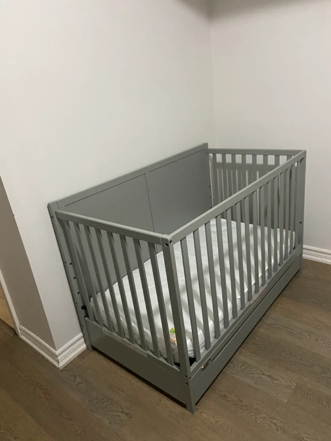 Grey Baby Crib thumbnail