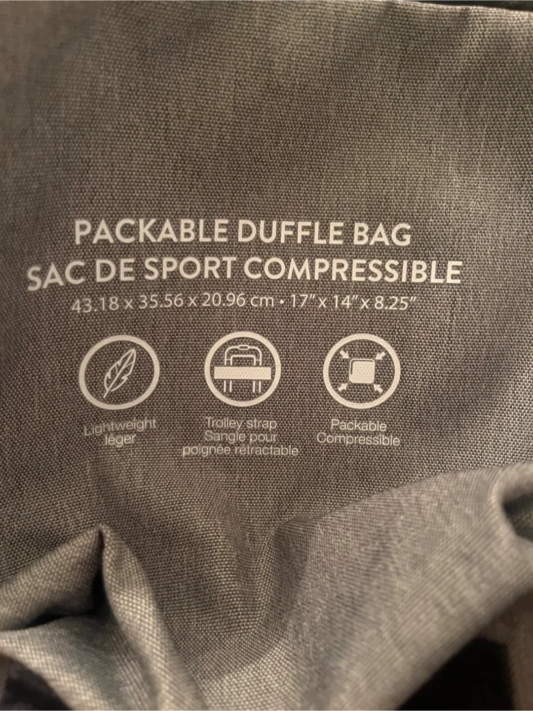 Roots Black and Grey Travel Duffle Bag image indicator(8)