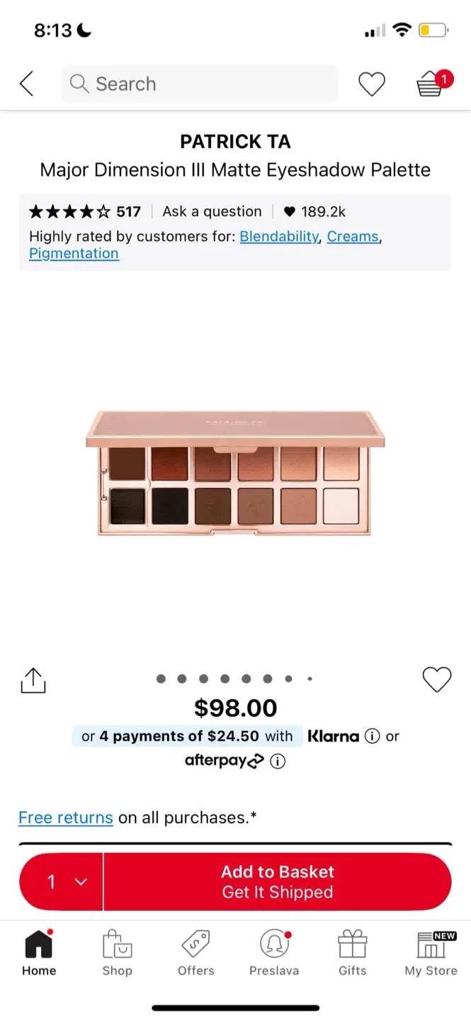 Patrick Ta Major Dimension III Eyeshadow Palette image indicator(6)