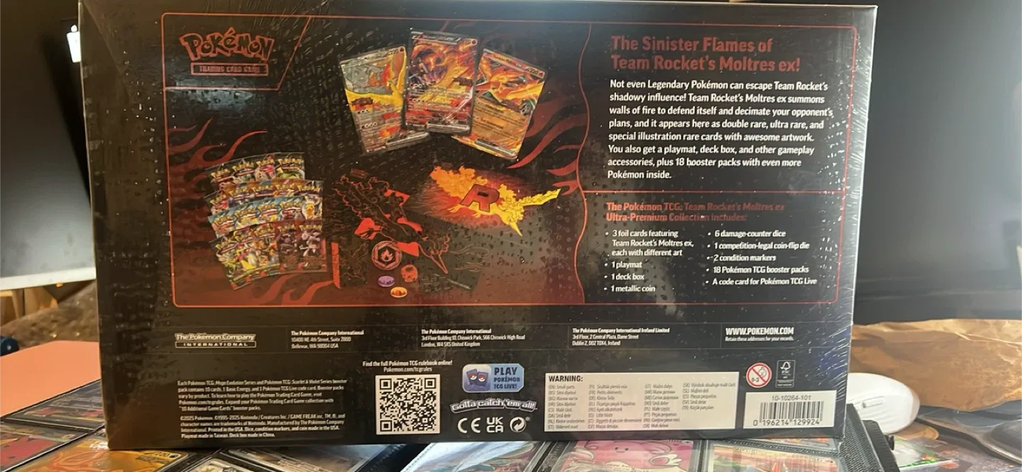 New Pokemon TCG Team Rocket's Moltres ex UPC image indicator(2)