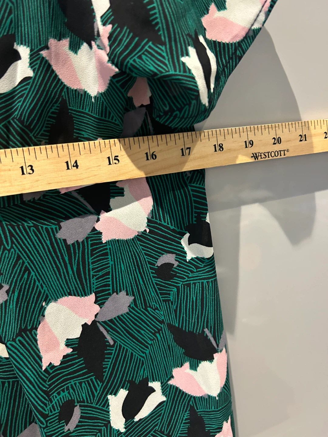 Patterned Green Blouse - Size M - photo 5