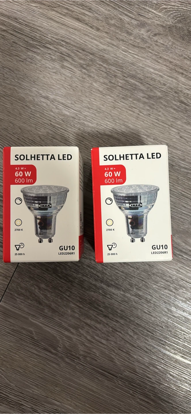 IKEA SOLHETTA LED Light Bulb x 2