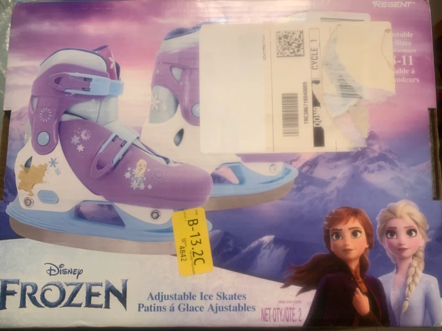 Disney Frozen Adjustable Ice Skates Size 8-11 image indicator(5)