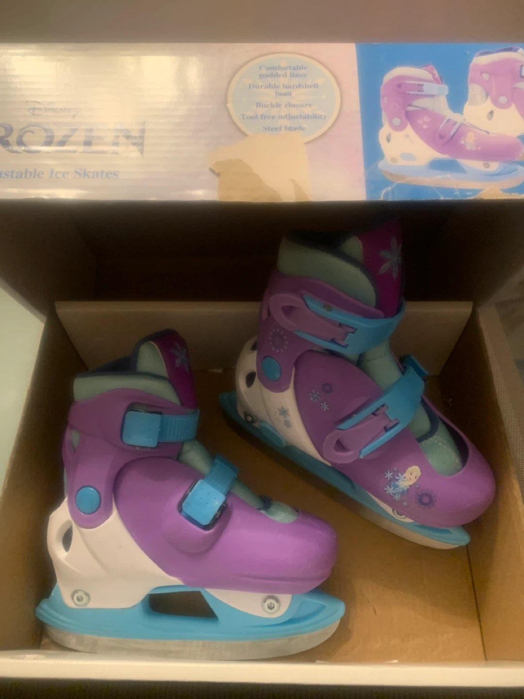 Disney Frozen Adjustable Ice Skates Size 8-11