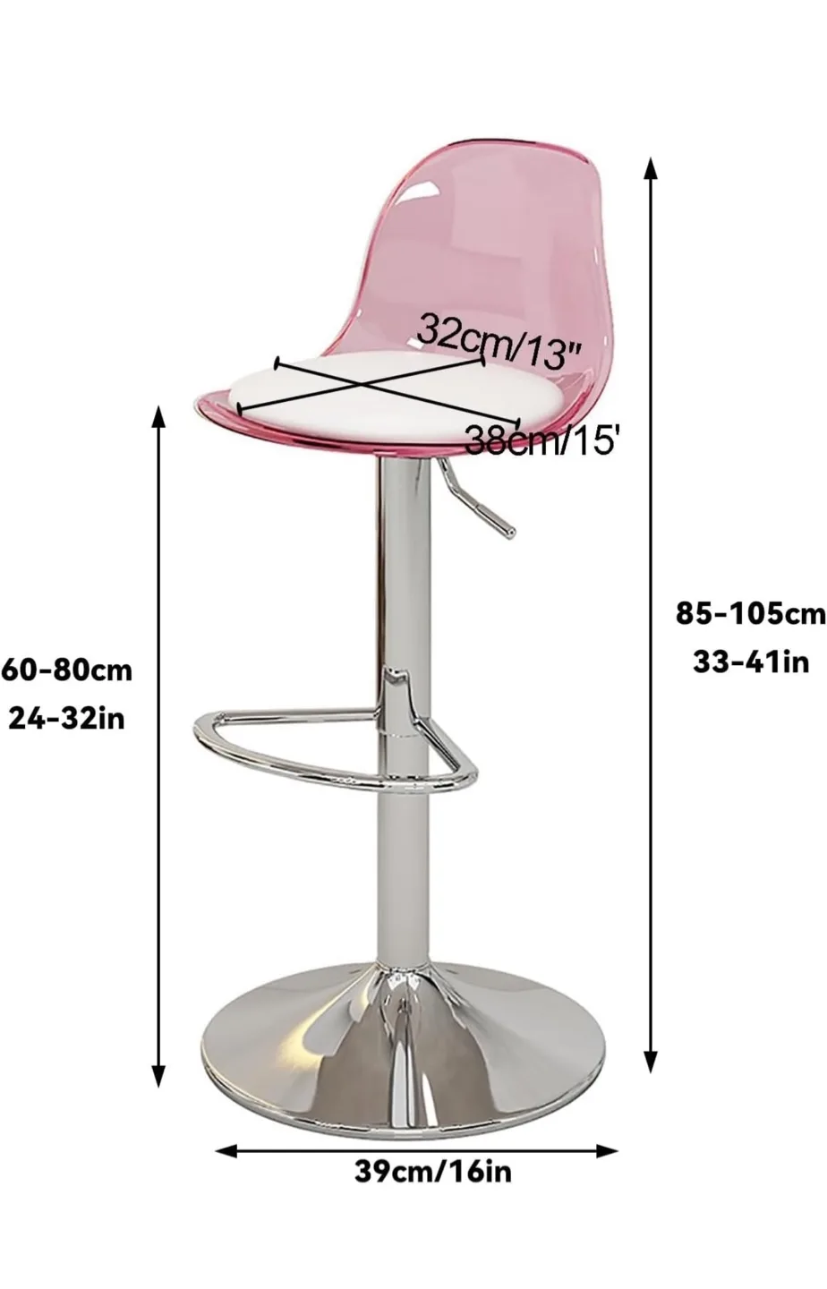 Adjustable  Bar Stool image indicator(2)
