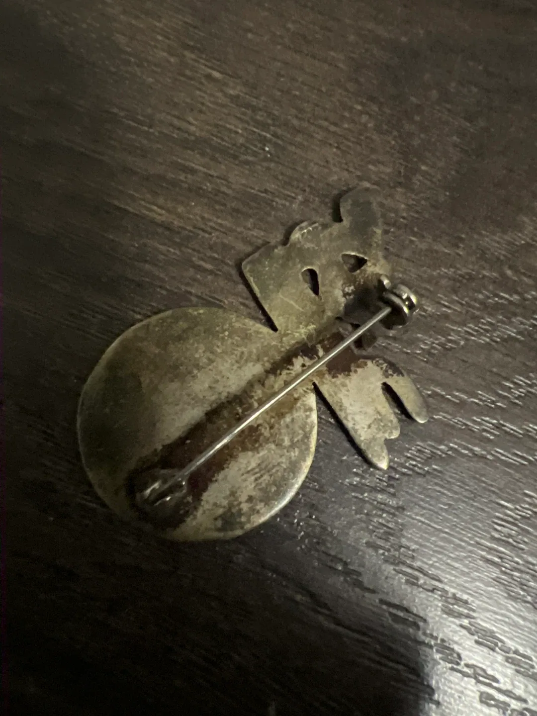 Vintage Aztec Calendar Brooch image indicator(2)