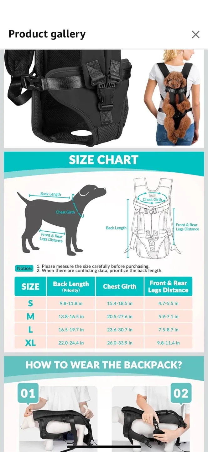 SlowTon Pet Carrier Backpack - Black image indicator(3)