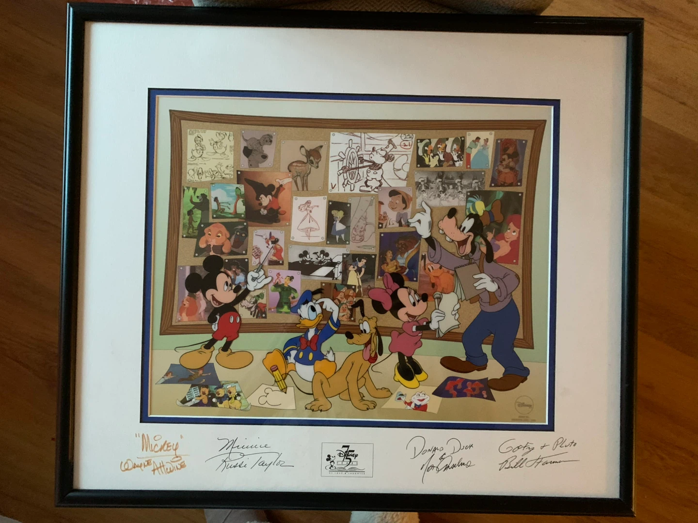 Disney 75 Years Sericel “Fab Five Story Session”
