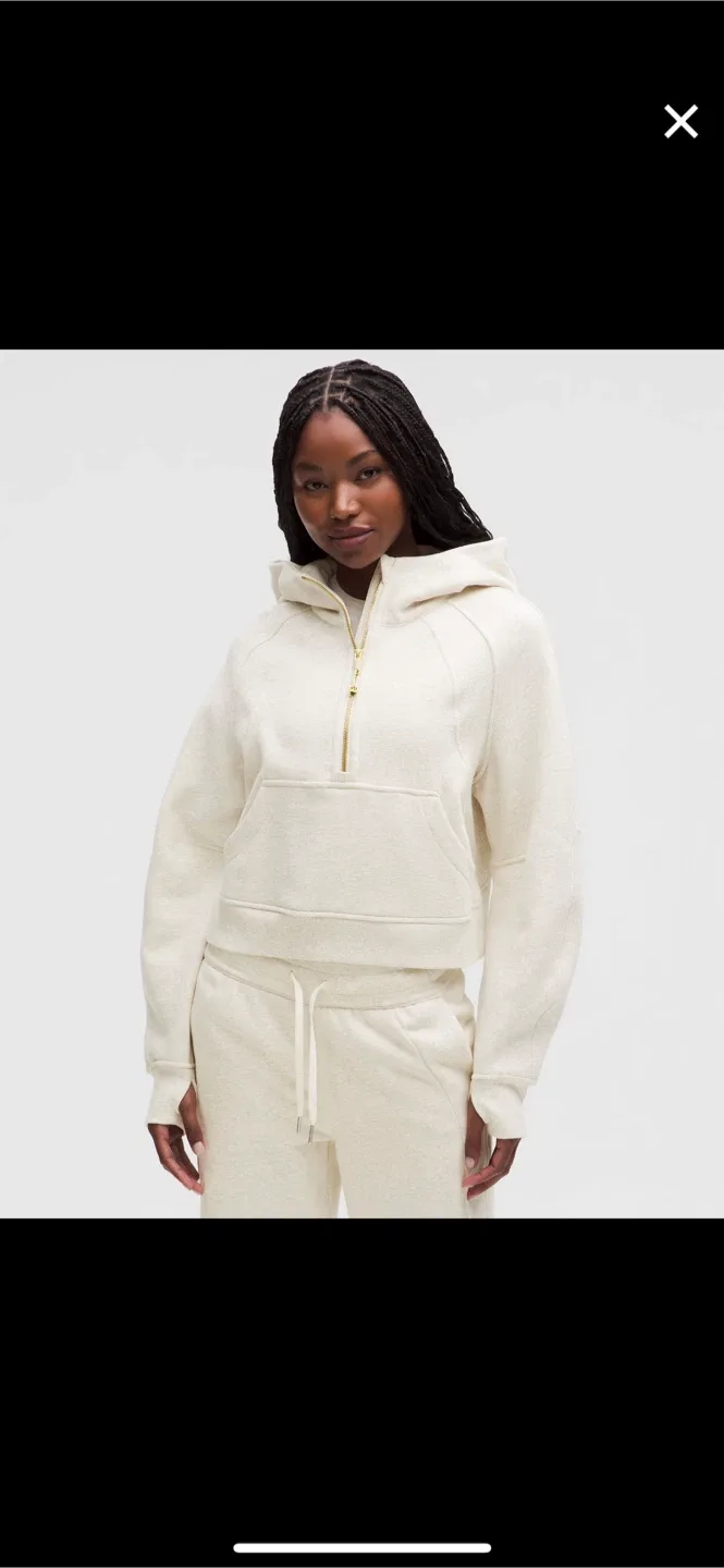 Lululemon Scuba Oversized Half-Zip Hoodie, HDBC/GOLD