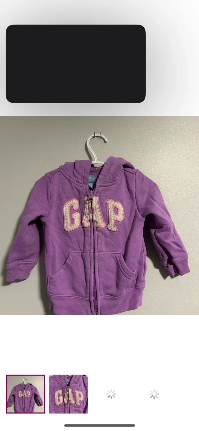 GAP Kids Hoodie - Pink & purple 12/18m