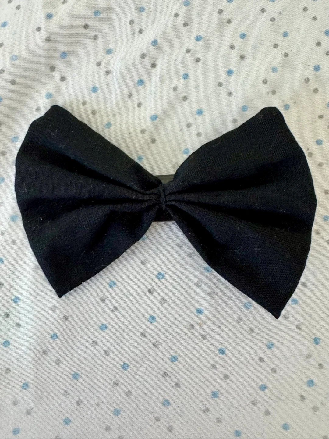 Black Bow Hair Clip