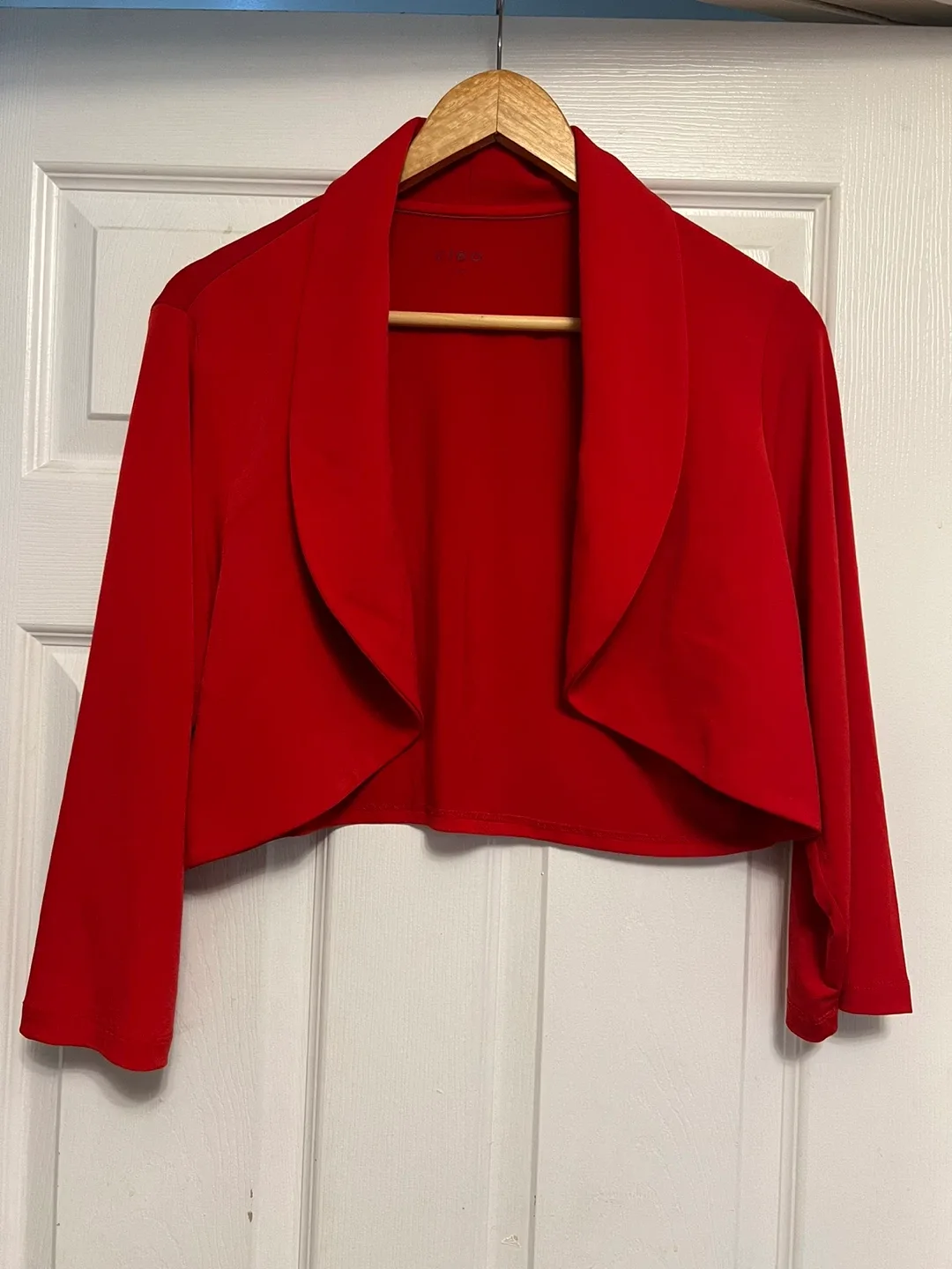 Cleo Red Cropped Blazer - Size XL